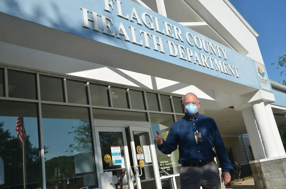 Flagler Health Department Chief Bob Snyder has been an advocate of universal masks and urged local governments to adopt mask mandates. (© FlaglerLive)