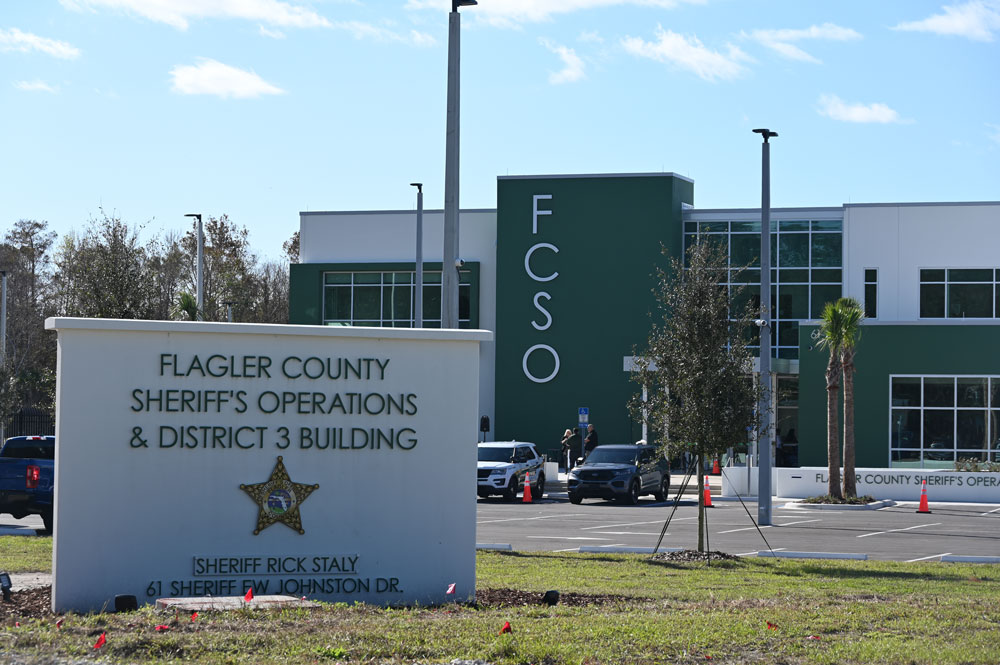 The Flagler County Sheriff's Office was briefly under a shadow after the equally brief arrest of Detective Ardit Coma last week. (© FlaglerLive)