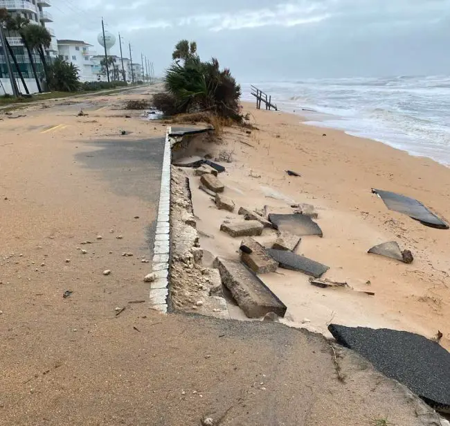 A carve-out at the south edge of the county on A1A. <br /><figcaption id=