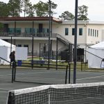 Palm Coast's vaunted Southern Recreation Center, like the tennis center that surrounds it, like all of the city's parks and facilities such as the Community Center and its fire houses, were built on a pay-as-you-go basis, without debt. (© FlaglerLive)