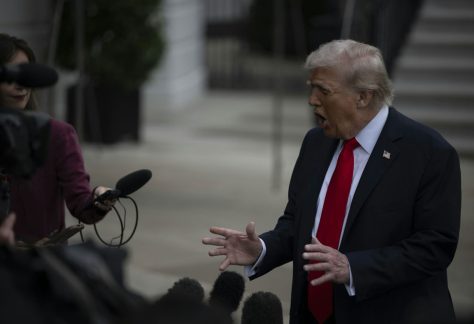 President Donald Trump is targeting left-wing organizations he incorrectly says promote political violence.