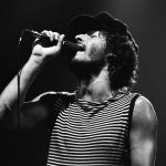 Bruce Springsteen performs in Atlanta on Aug. 22, 1975, during the ‘Born to Run’ tour.