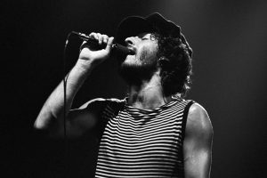 Bruce Springsteen performs in Atlanta on Aug. 22, 1975, during the ‘Born to Run’ tour.