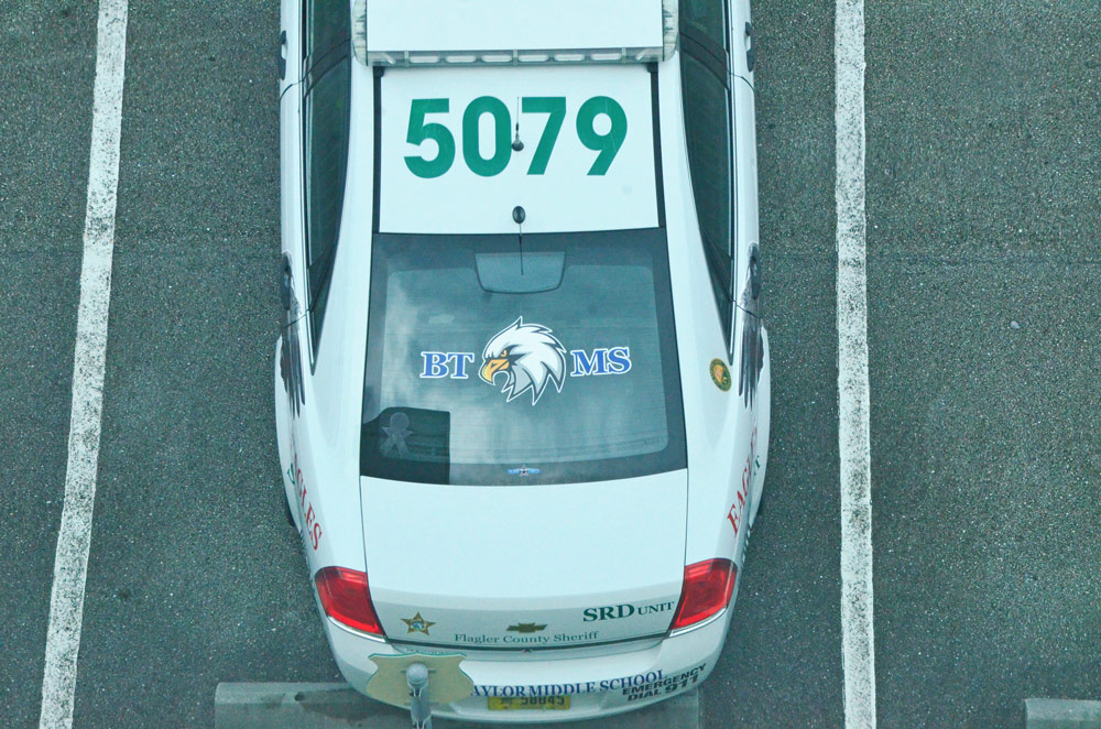 One of the Flagler County Sheriff's School Resource Deputy patrol cars. (© FlaglerLive)