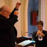 St. Augustine Orchestra conductor and artistic director Scott Gregg with trumpeter Andrea Albritton. (St. Augustine Orchestra)