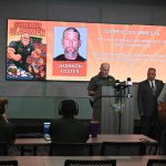Sheriff Rick Staly and State Attorney R.J. Larizza addressed reporters today about a six-month undercover investigation of suspected drug dealers. (© FlaglerLive)