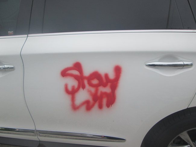 racially motivated graffiti