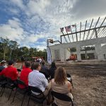 Fire Chief Kyle Berryhill addresses the audience. (Palm Coast)