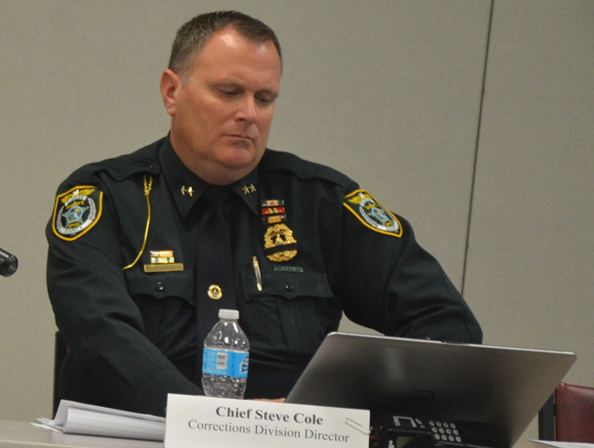 The Flagler County Sheriff's Chief Steve Cole. (© FlaglerLive)