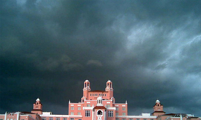 Where the sun don't shine: Clouds over St. Pete Beach. (Robert Neff)