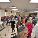 Some 150 people turned out at the Florida Department of Transportation's "listening session" in Flagler Beach Tuesday evening, regarding options to more permanently strengthen State Road A1A against storms, sea rise and erosion. (© FlaglerLive)