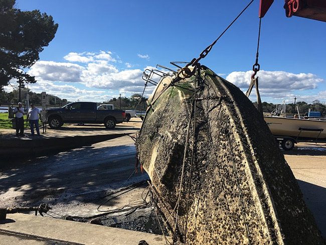 sunken boat