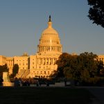 The sun sets on a brief, elusive moment of Democratic resolve. (Wikimedia Commons)