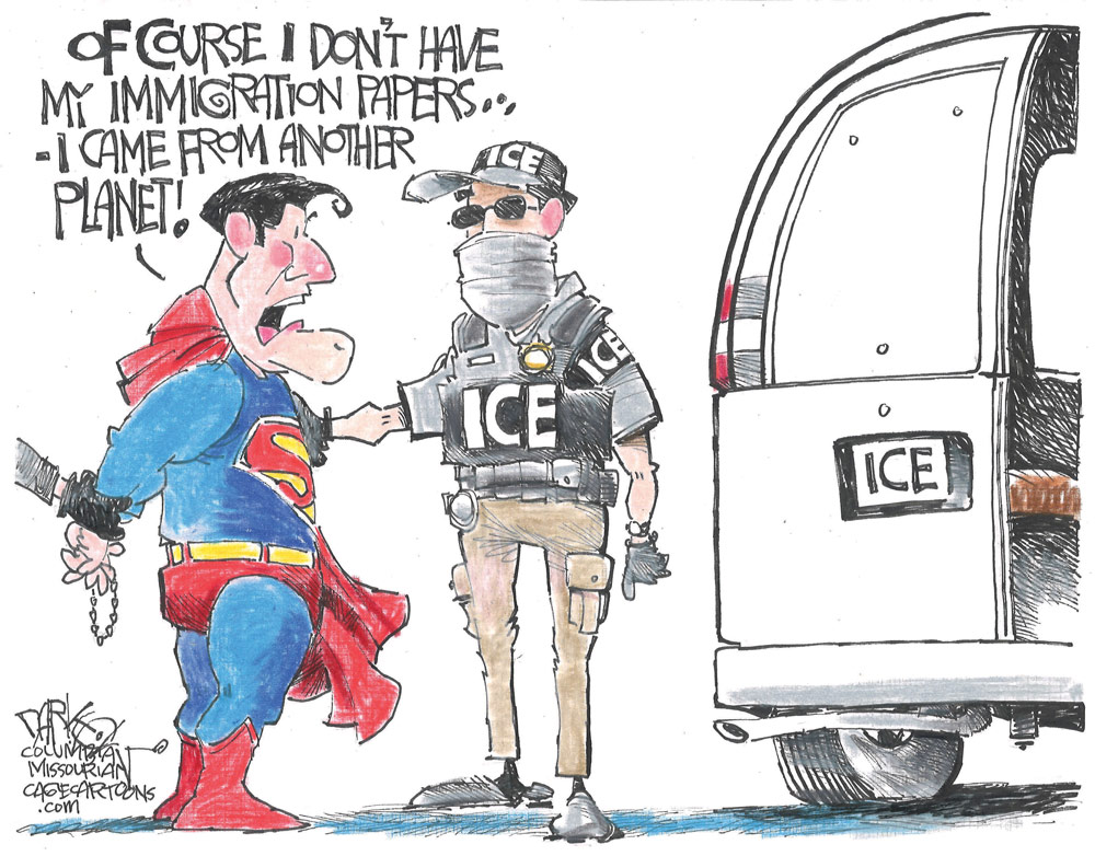Superman isn't safe by John Darkow, Columbia Missourian