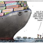 GOP's Broken Supply Chain by Christopher Weyant, The Boston Globe.