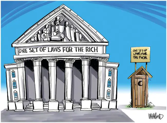 One set of laws by Dave Whamond, Canada, PoliticalCartoons.com