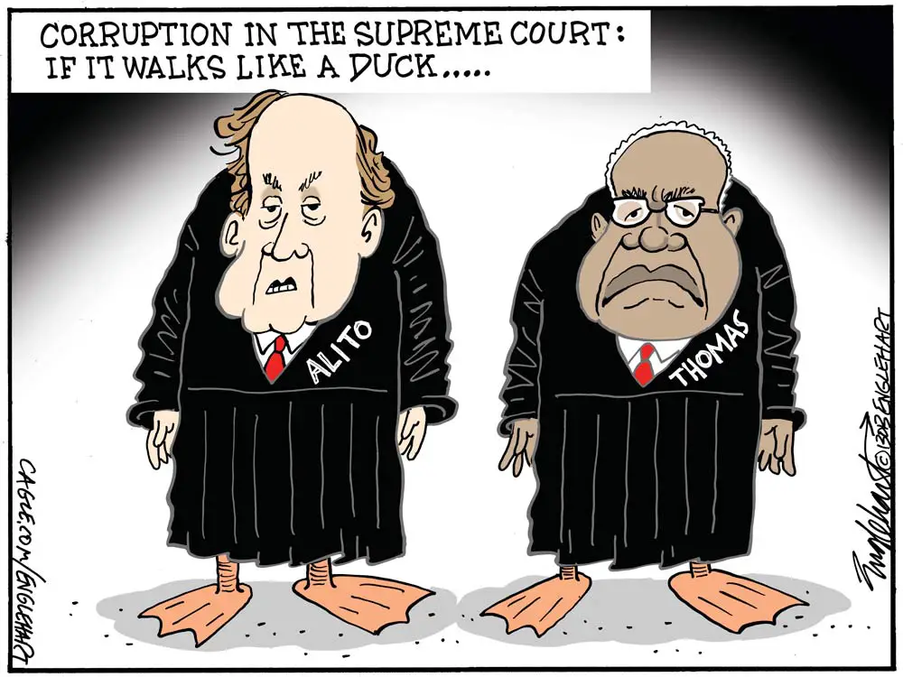 Supreme Corruption by Bob Englehart, PoliticalCartoons.com