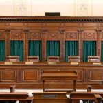 The Oklahoma Supreme Court bench is pictured in the state Capitol in Oklahoma City in 2014.