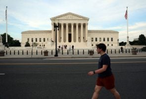 The U.S. Supreme Court is seen on June 25, 2026, in Washington.
