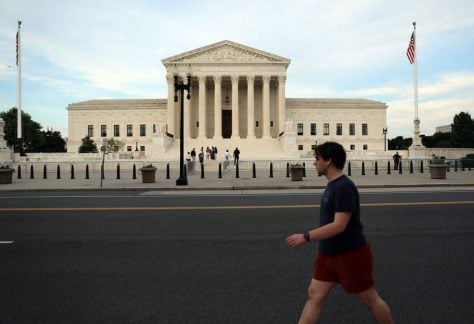 The U.S. Supreme Court is seen on June 25, 2026, in Washington.