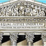 The Supremely Political Court by Dave Whamond, Canada, PoliticalCartoons.com