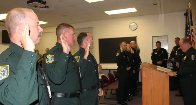 The swearing in. (FCSO)