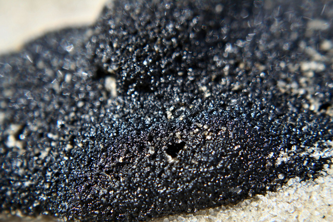 tar ball oil slick 