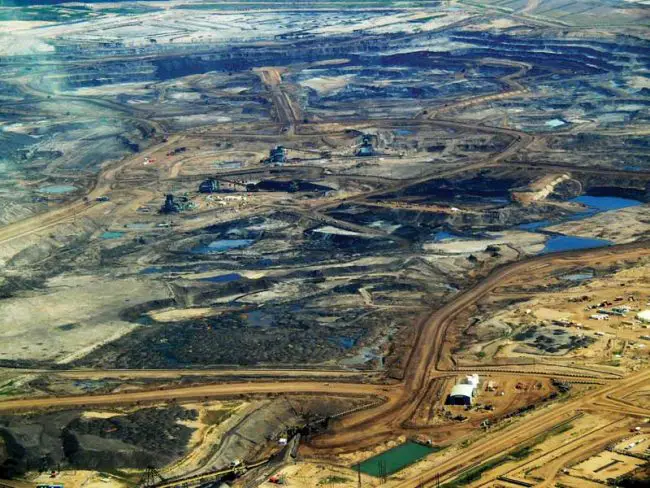 The tar sands of Alberta, a degree of environmental destruction with no equivalent anywhere on the planet. (Howl Arts Collective)