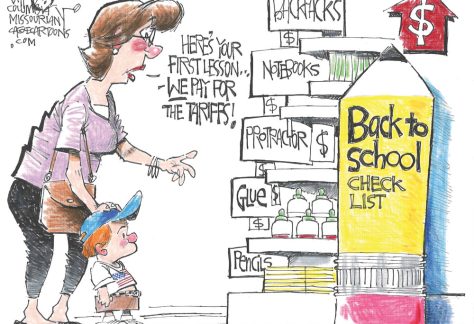 First lesson on tariffs by John Darkow, Columbia, MO