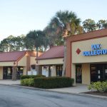 The new Tax Collector's branch location in Palm Coast will open at St. Joe Plaza, immediately adjacent to the Brown Dog pub. (© FlaglerLive)