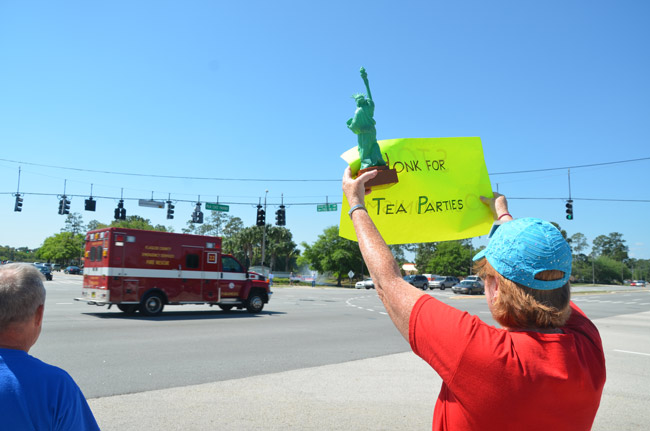 flagler county tea party protest