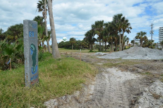 The view from the 8th tee at Ocean Palms Golf Course: not exactly playable conditions. (© FlaglerLive)