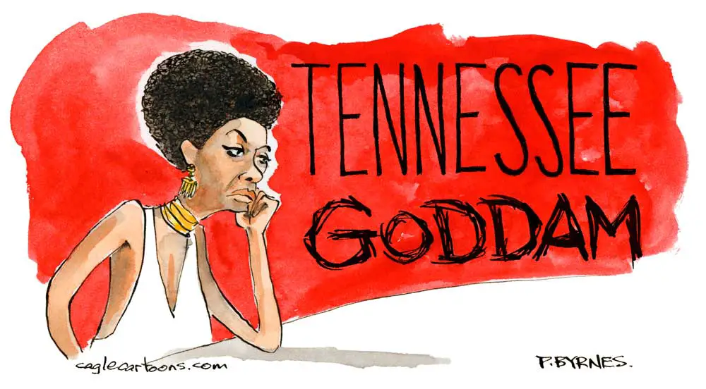 Tennessee Goddam by Pat Byrnes, PoliticalCartoons.com