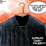 Supreme Court and Texas Abortion by Kevin Siers, The Charlotte Observer.