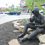 J. Seward Johnson's "Out to Lunch" sculpture in the Country Club Plaza district of Kansas City. (© FlaglerLive)