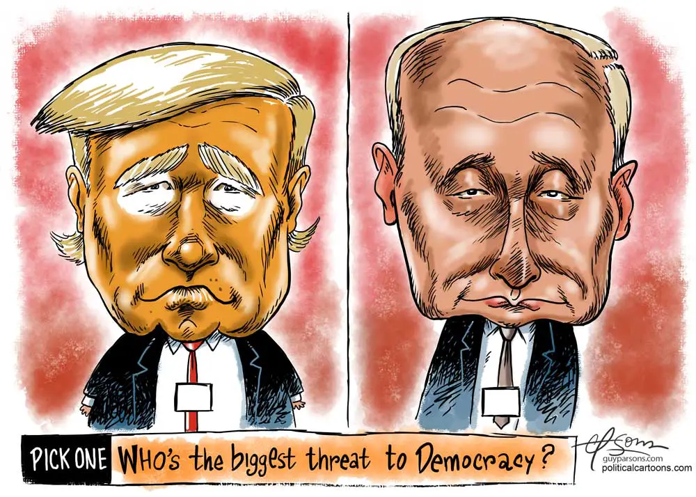 Threats to Democracy by Guy Parsons, PoliticalCartoons.com