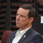 County Clerk of Court Tom Bexley got an earful from county commissioners today over his budget. He did not take it quietly. (© FlaglerLive)