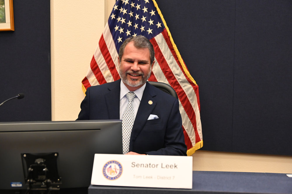 Sen. Tom Leek's district infludes all of Flagler County, portions of St. Johns and portions of Volusia counties. (© FlaglerLive)