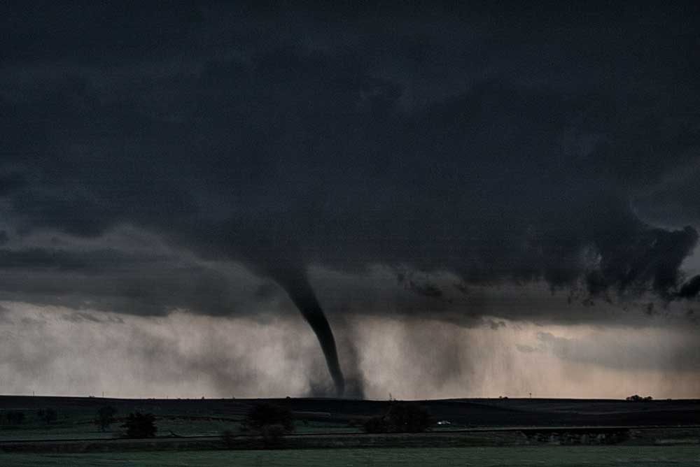 A tornado touches down. Morgan Schneider/OU CIMMS/NOAA NSSL