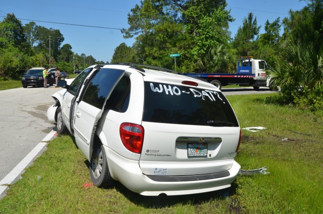 town and country van crash palm coast