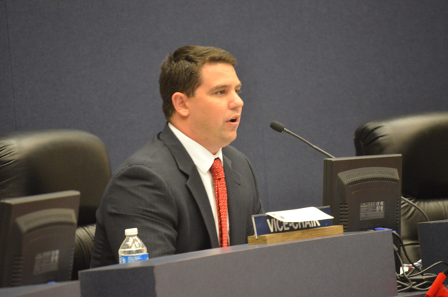 Rep. Travis Huston, whose district includes all of Flagler County, is calling for the repeal of all red-light traffic cameras. (© FlaglerLive)