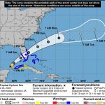 The National Hurricane Center is expected to name Tropical Storm Alex Friday afternoon. The storm will move rapidly across the southern Florida Peninsula, with no direct impacts on Flagler County. (NOAA)