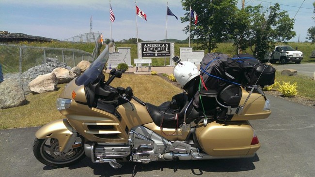 Tom Trudell had ridden his motorcycle to the far extremes of the nation's roads. Click on the image for larger view. (Facebook)