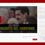 A screenshot of the Trump campaign's false ad claiming that Venezuela's socialist regime was supporting Joe Biden. (YouTube)