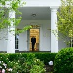 Enjoying his house. (White House)