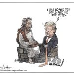 Trump asks Jesus to find 11780 Votes by Michael de Adder, CagleCartoons.com