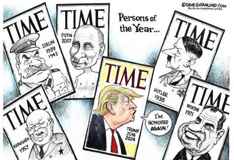 Trump Time Person of Year 2024 by Dave Granlund, PoliticalCartoons.com