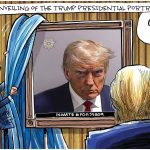 Trump Presidential Portrait UPDATED by Dave Whamond, Canada, PoliticalCartoons.com