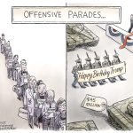 Trump Parades by Adam Zyglis, The Buffalo News.