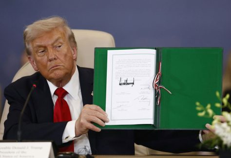 ‘I love my signature, I really do,’ President Donald Trump said on Sept. 30, 2025. ‘Everyone loves my signature.’